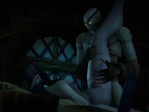 Горячий ночной эльф порно из варкрафта - трахнули и наполнили спермой