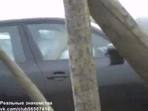 Пацан проследил жену и увидел как ее долбит автомобилист