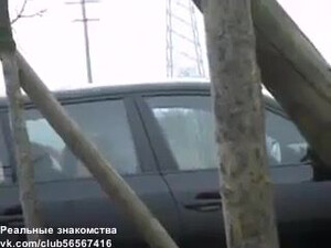 Пацан проследил жену и увидел как ее долбит автомобилист