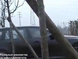 Пацан проследил жену и увидел как ее долбит автомобилист