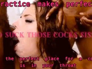 Sissy Face Fuck Deepthroat GIF