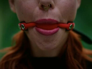 Ball Gagged BDSM GIF