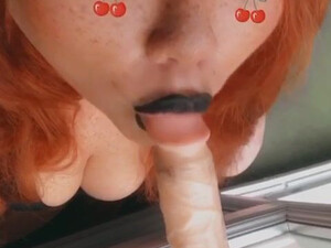 Sucking Dildo Deepthroat Blowjob BDSM GIF